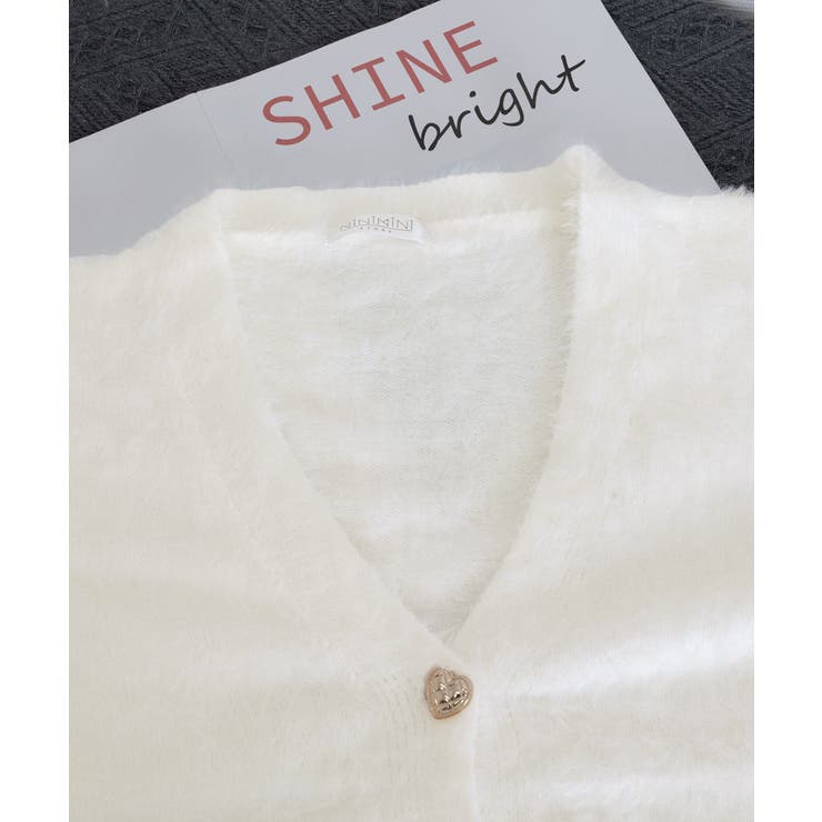 シャギーカーディガンゴールドボタン韓国風 | Miniministore | 詳細画像24 