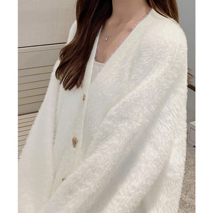 シャギーカーディガンゴールドボタン韓国風 | Miniministore | 詳細画像8 