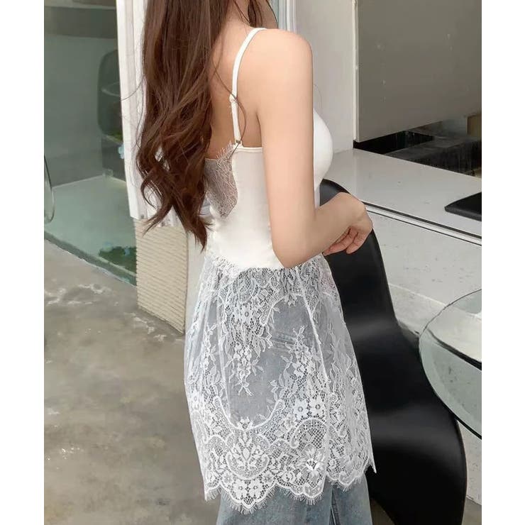 カップ付きレースキャミソール レディース | Miniministore | 詳細画像13 