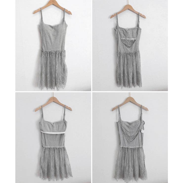 カップ付きレースキャミソール レディース | Miniministore | 詳細画像24 