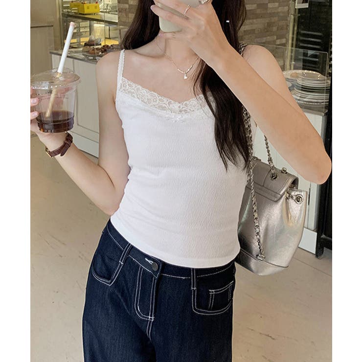 レースキャミソールカップ付きインナー夏服 | Miniministore | 詳細画像10 