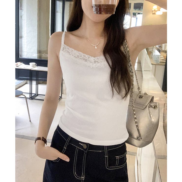 レースキャミソールカップ付きインナー夏服 | Miniministore | 詳細画像12 