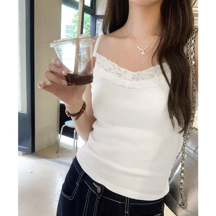 レースキャミソールカップ付きインナー夏服 | Miniministore | 詳細画像9 