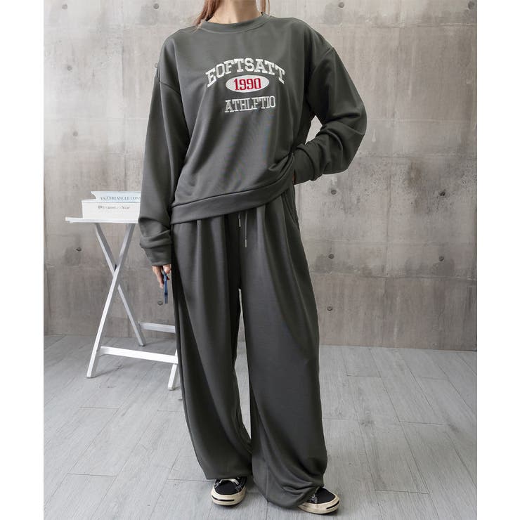 カレッジロゴスウェットセットアップパンツ | Miniministore | 詳細画像13 