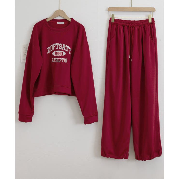 カレッジロゴスウェットセットアップパンツ | Miniministore | 詳細画像24 