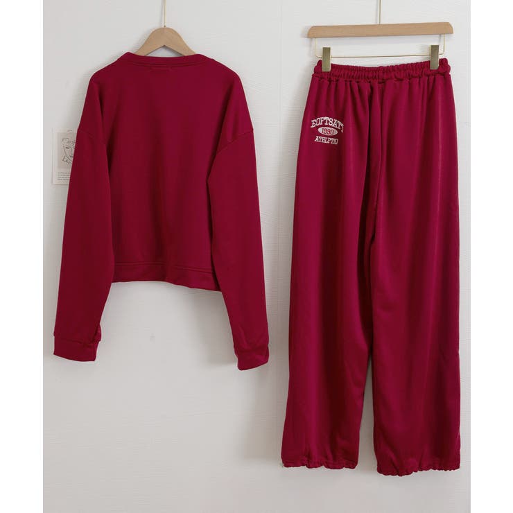 カレッジロゴスウェットセットアップパンツ | Miniministore | 詳細画像25 