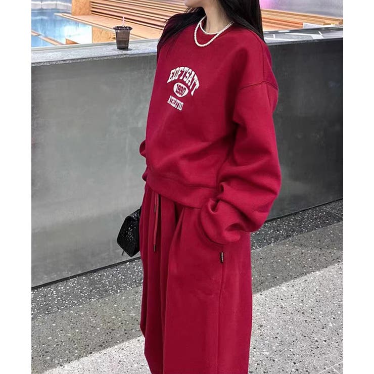 カレッジロゴスウェットセットアップパンツ | Miniministore | 詳細画像8 