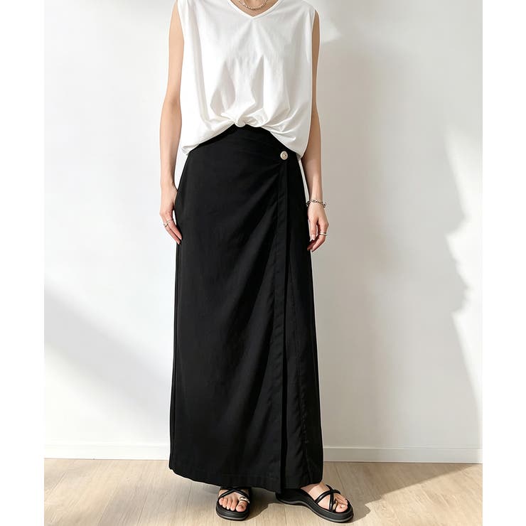 ラップパンツリネンライクワイドパンツ春夏 | Miniministore | 詳細画像10 