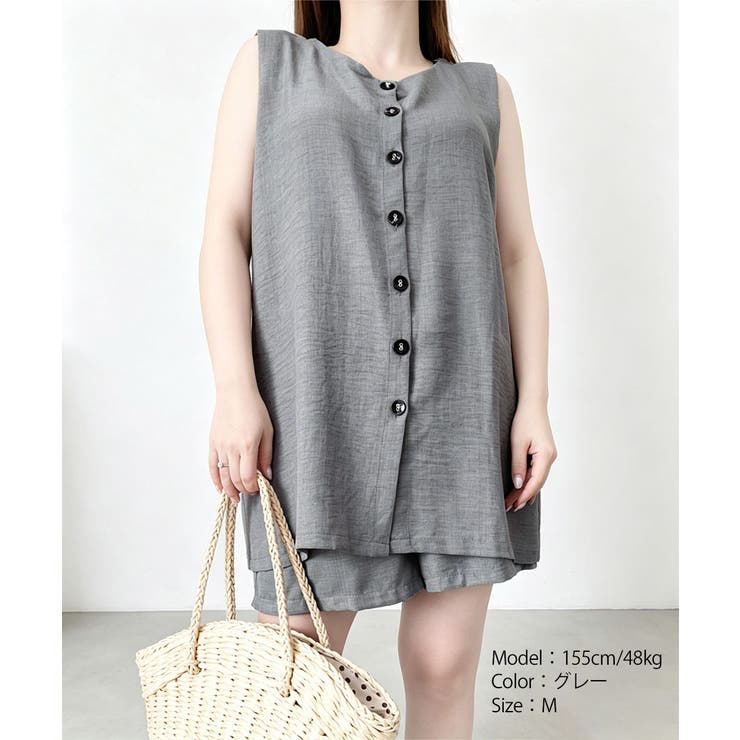 ノースリーブジレショートパンツセット夏服 | Miniministore | 詳細画像28 