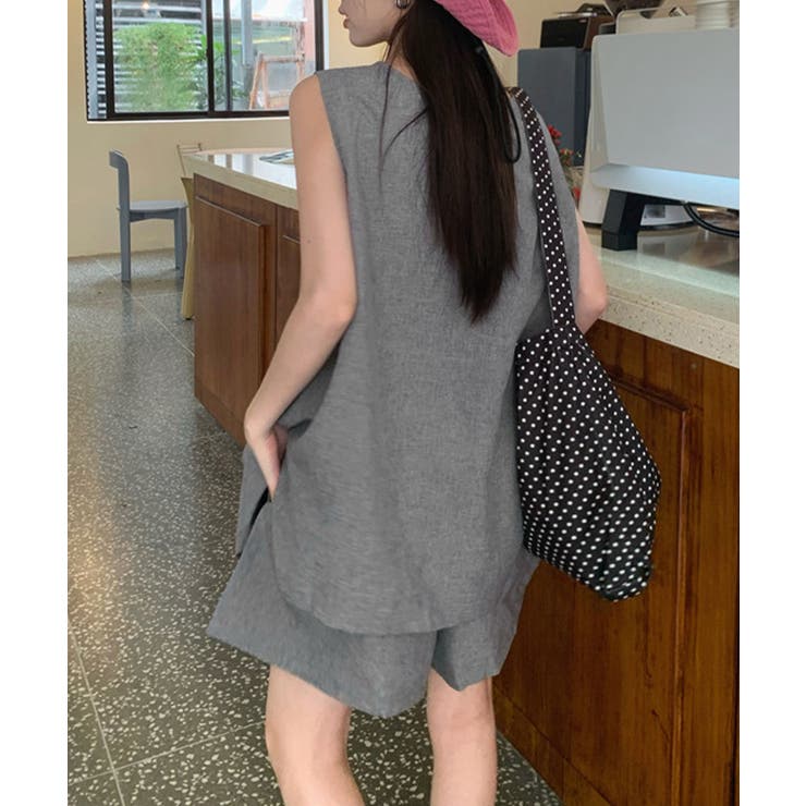 ノースリーブジレショートパンツセット夏服 | Miniministore | 詳細画像5 