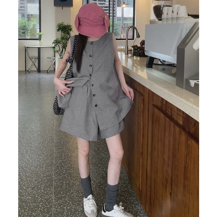 ノースリーブジレショートパンツセット夏服 | Miniministore | 詳細画像7 