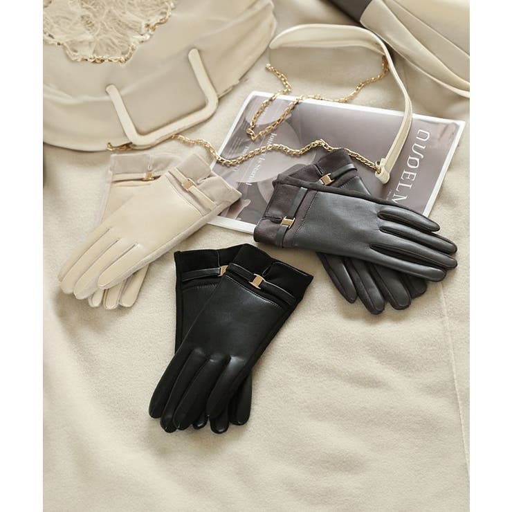 スマホ対応 PUレザー手袋レディース防寒 | Miniministore | 詳細画像13 