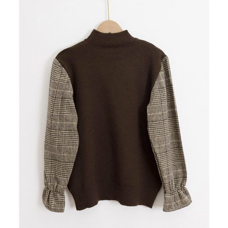 チェック柄ドッキングニットレディース秋服 | Miniministore | 詳細画像22 