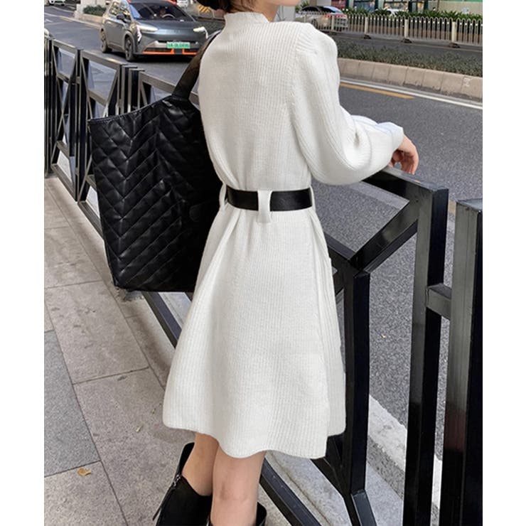 ベルト付きニットワンピースウエストマーク | Miniministore | 詳細画像13 