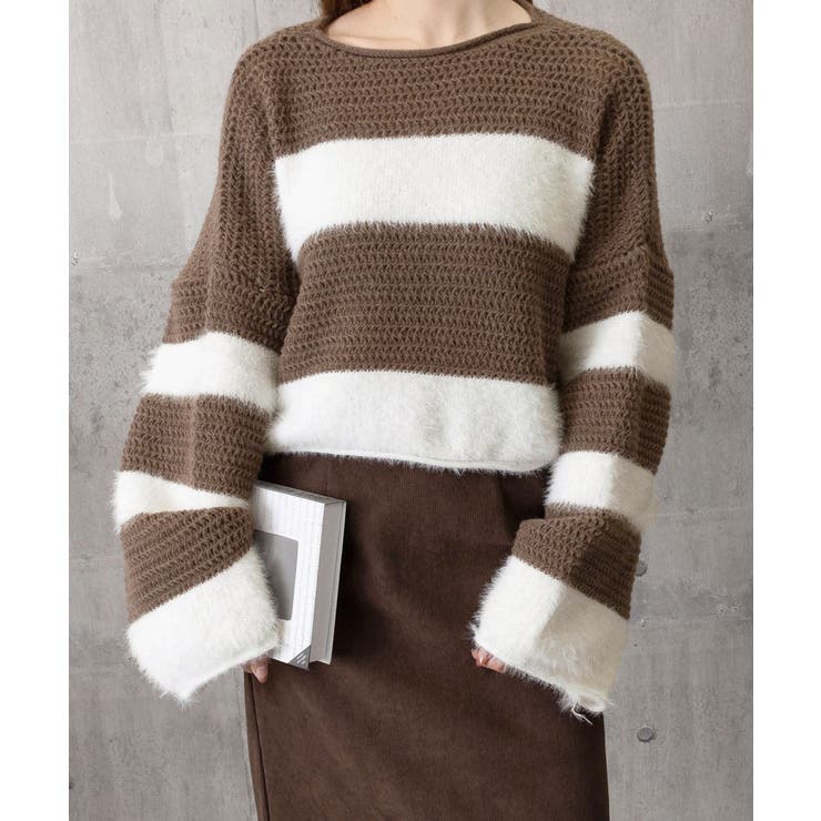 ワイドボーター シャギーニットレディース | Miniministore | 詳細画像16 