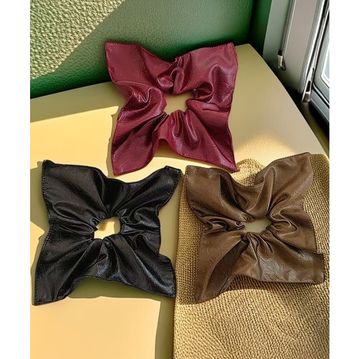 フェイクレザーシュシュ レトロ ヘアゴム | Miniministore | 詳細画像18 