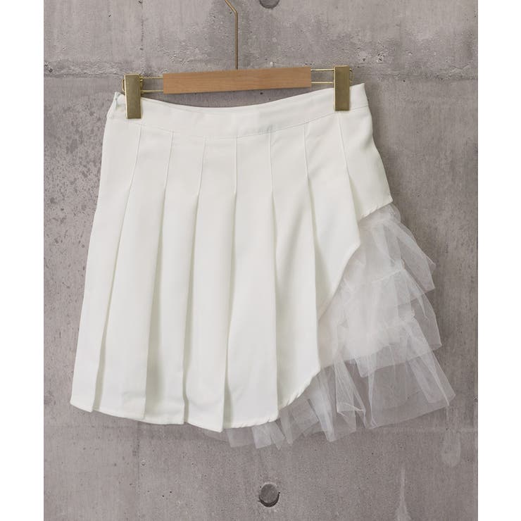 プリーツミニスカートチュール切替スカート | Miniministore | 詳細画像20 