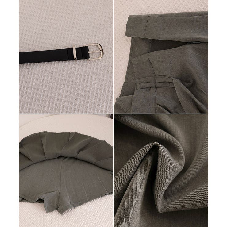 超ミニスカートベルト付きプリーツスカート | Miniministore | 詳細画像25 