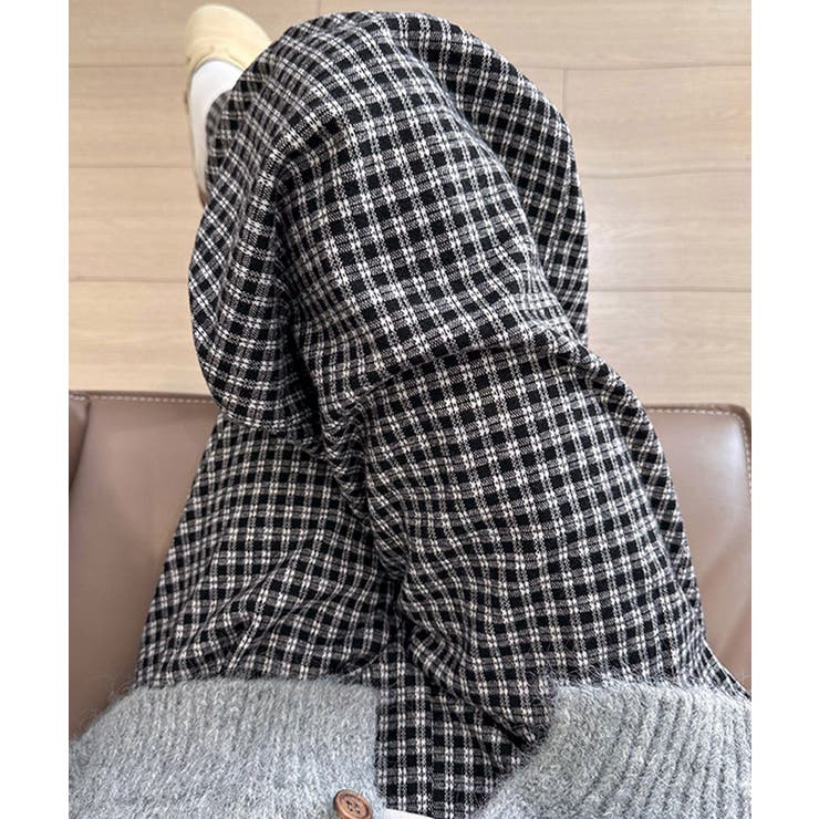 チェック柄ワイドパンツハイウエスト 秋冬 | Miniministore | 詳細画像10 