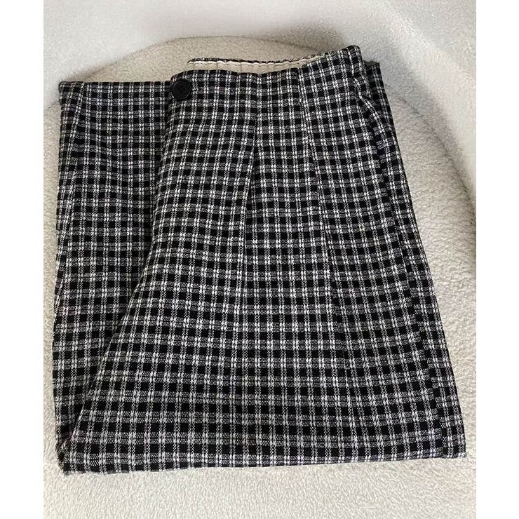 チェック柄ワイドパンツハイウエスト 秋冬 | Miniministore | 詳細画像21 