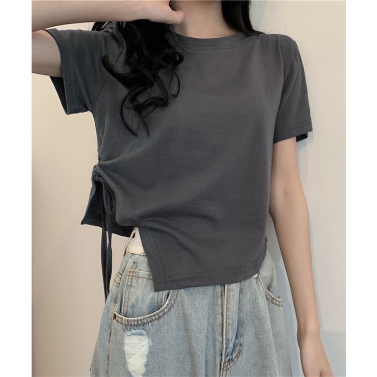 レディース アシンメトリー Tシャツ | Miniministore | 詳細画像2 