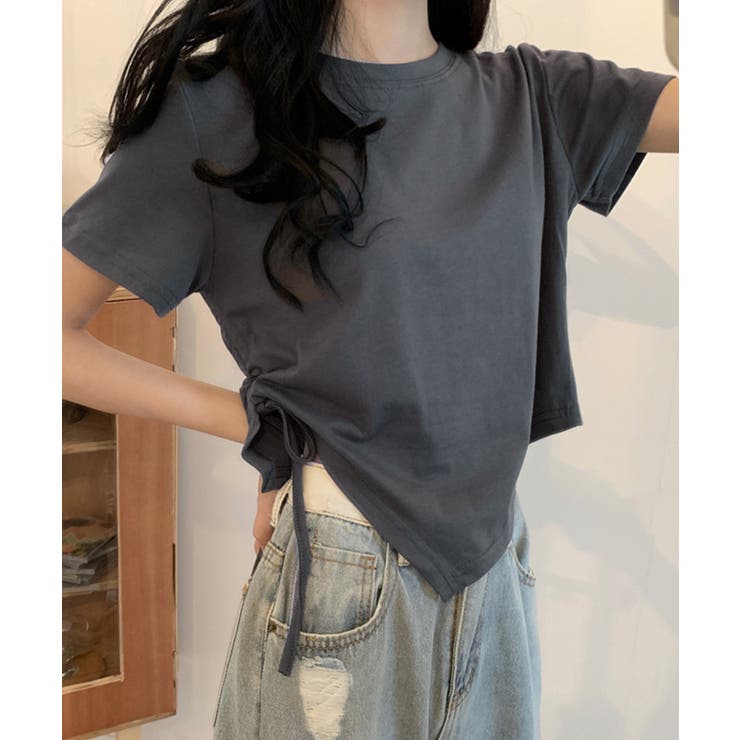 レディース アシンメトリー Tシャツ | Miniministore | 詳細画像3 