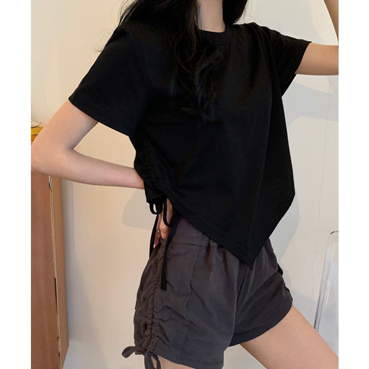 レディース アシンメトリー Tシャツ | Miniministore | 詳細画像7 