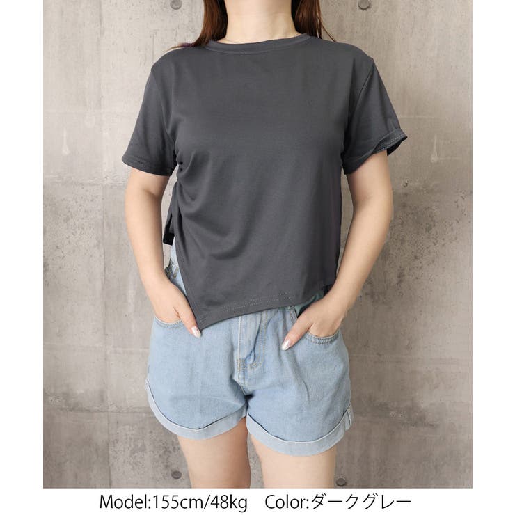 レディース アシンメトリー Tシャツ | Miniministore | 詳細画像8 