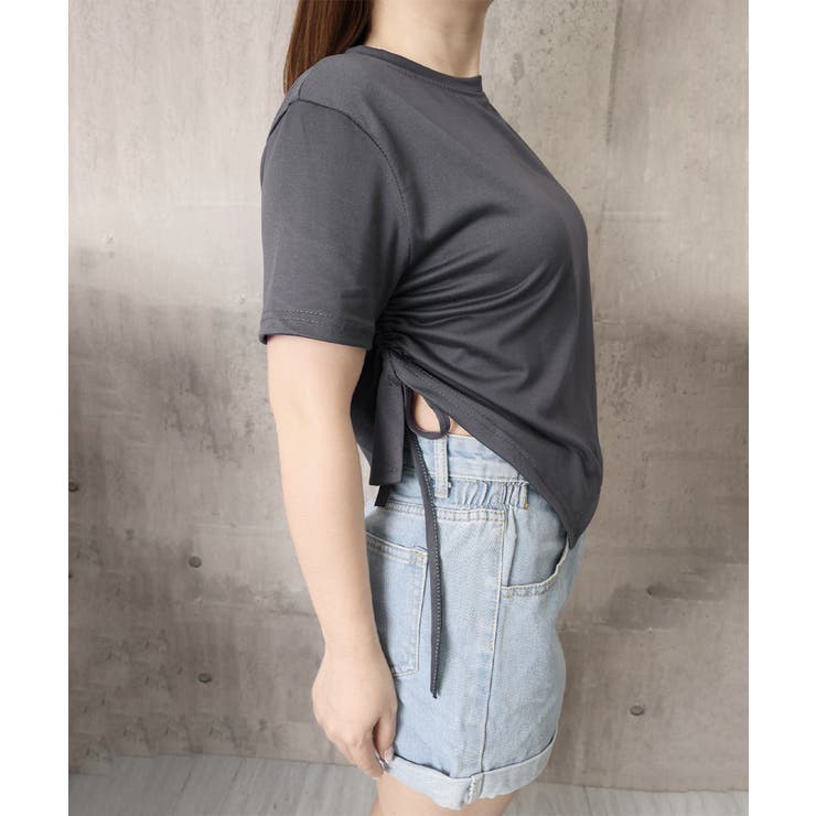 レディース アシンメトリー Tシャツ | Miniministore | 詳細画像9 