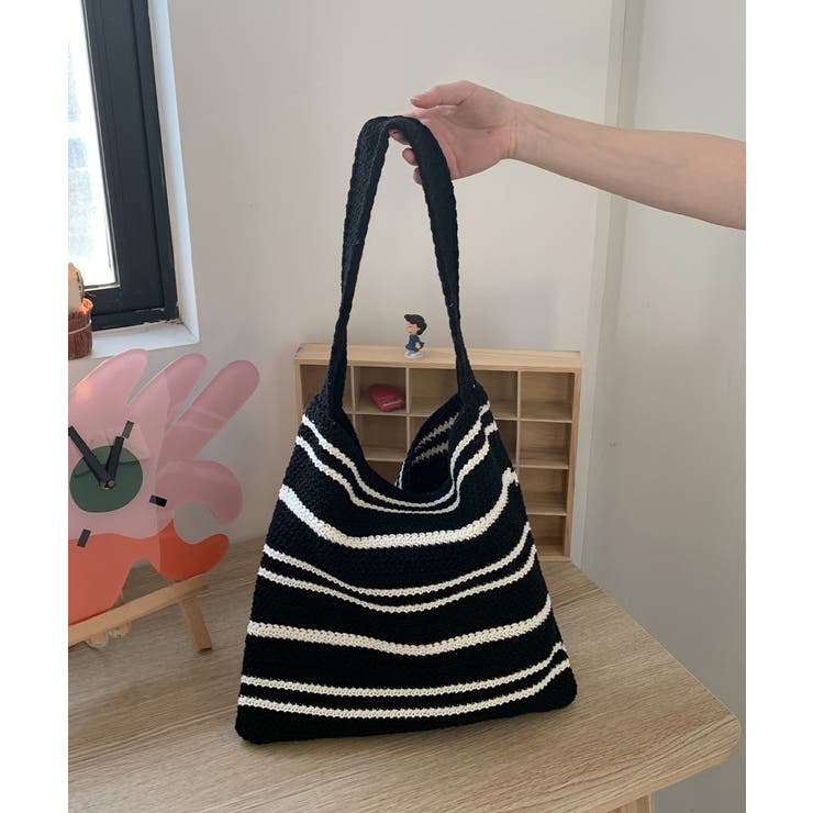 ボーダーニットトートバッグ レディース | Miniministore | 詳細画像13 