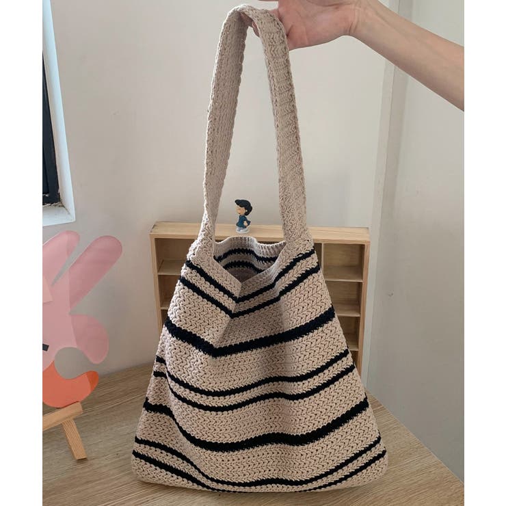 ボーダーニットトートバッグ レディース | Miniministore | 詳細画像15 