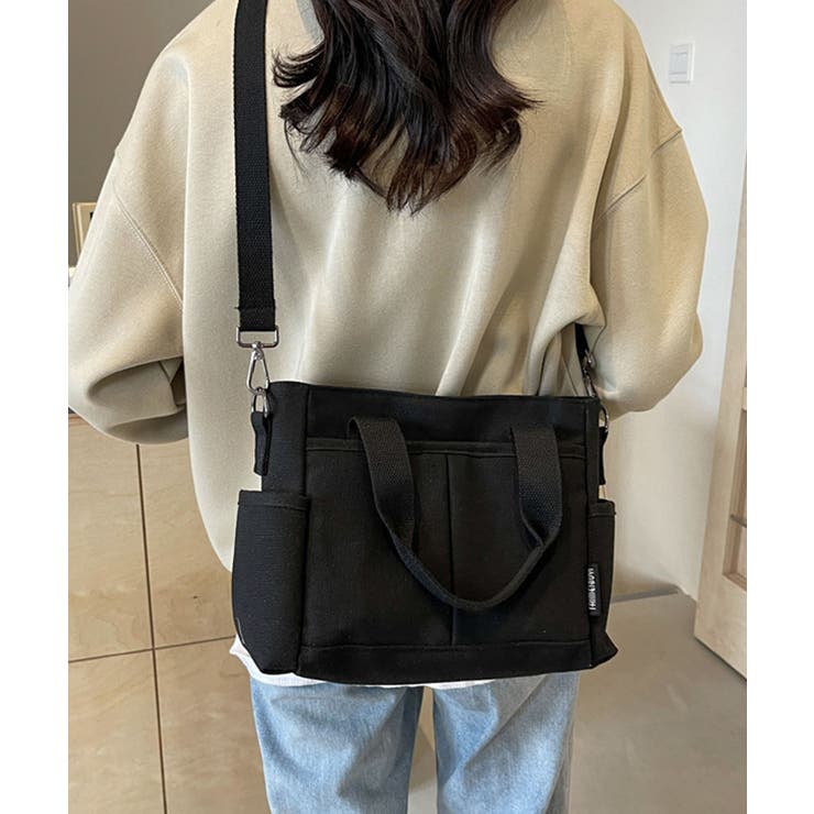 キャンバストートバッグ 無地肩掛けバッグ | Miniministore | 詳細画像5 
