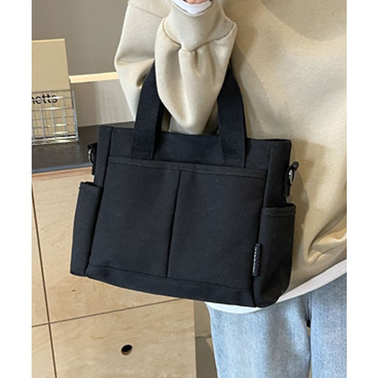 キャンバストートバッグ 無地肩掛けバッグ | Miniministore | 詳細画像6 