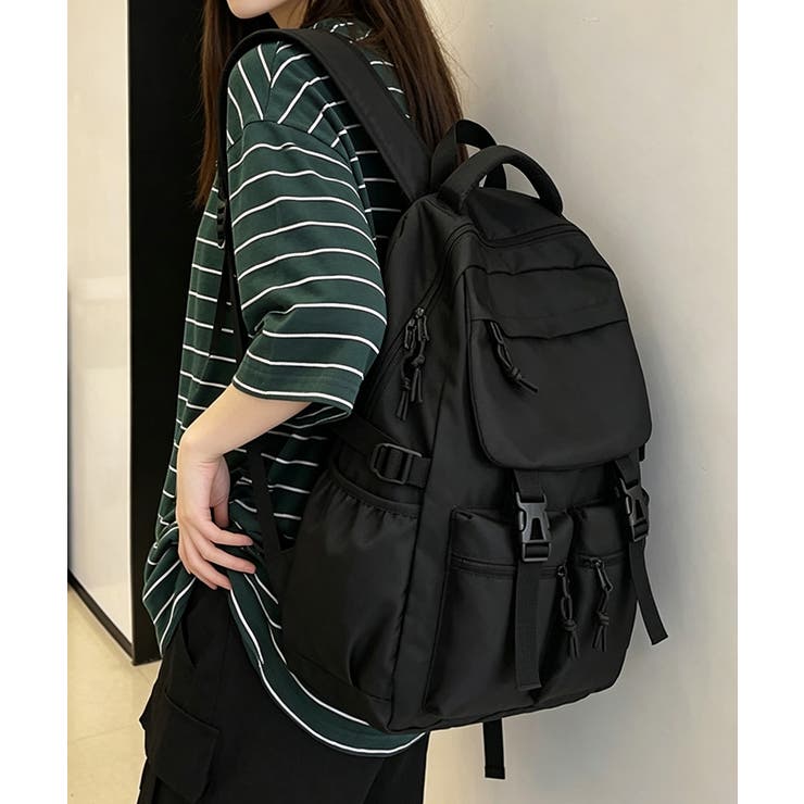 ブラック | リュックサック 大容量A4 ユニセックス | Miniministore