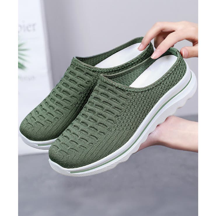 メッシュニットスリッポン厚底 快適靴軽量 | Miniministore | 詳細画像10 