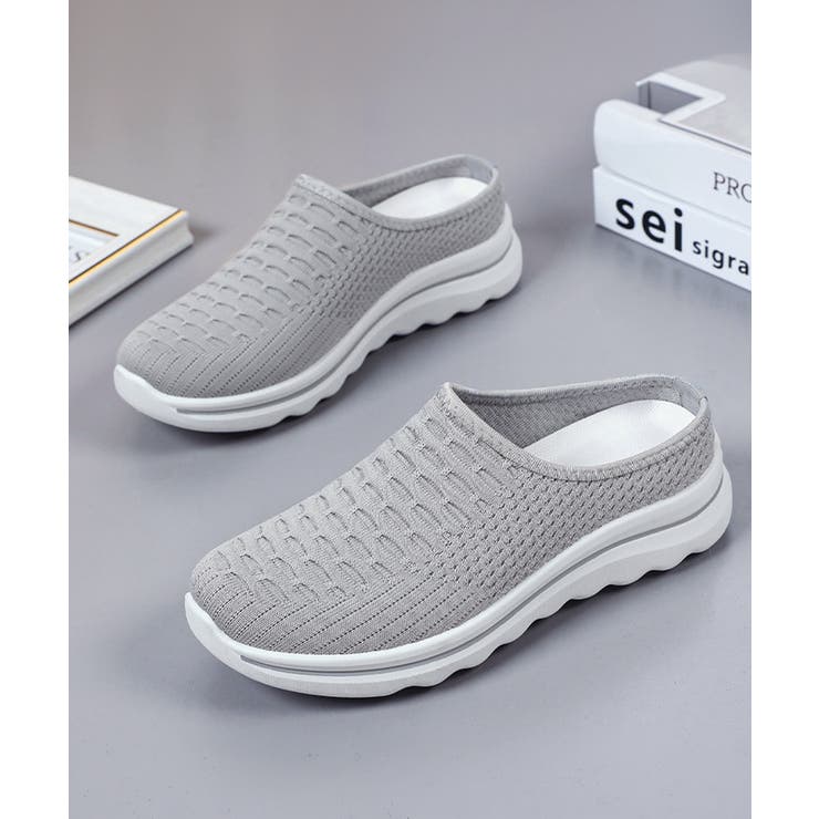 メッシュニットスリッポン厚底 快適靴軽量 | Miniministore | 詳細画像18 