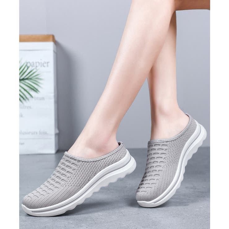 メッシュニットスリッポン厚底 快適靴軽量 | Miniministore | 詳細画像5 