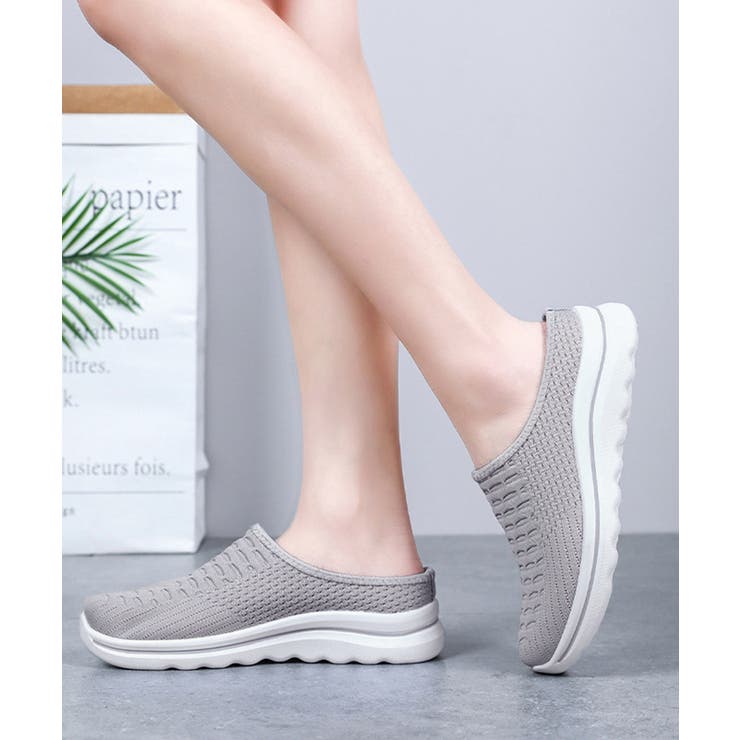 メッシュニットスリッポン厚底 快適靴軽量 | Miniministore | 詳細画像6 
