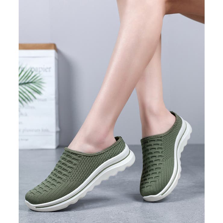 メッシュニットスリッポン厚底 快適靴軽量 | Miniministore | 詳細画像9 
