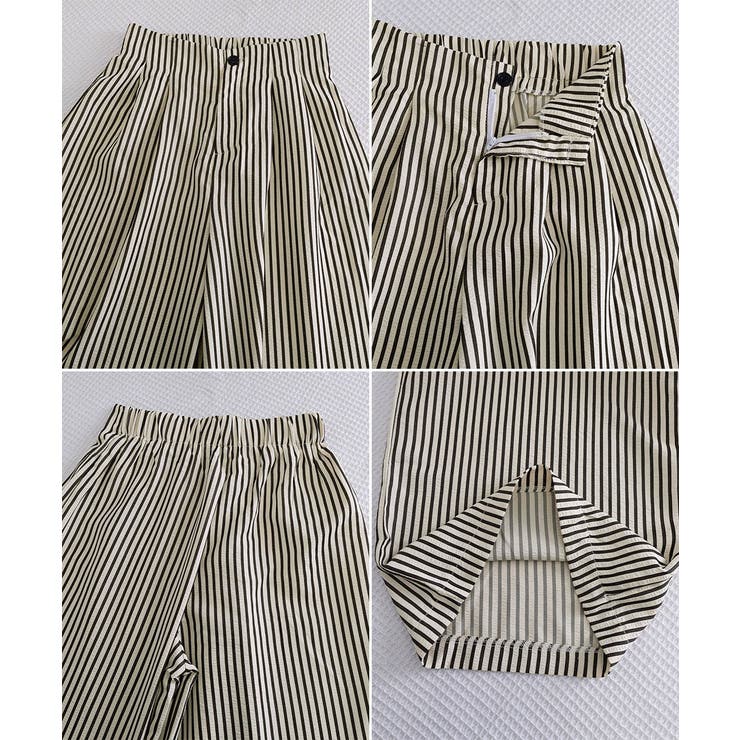 ワイドパンツストライプ柄ロングパンツ春夏 | Miniministore | 詳細画像28 