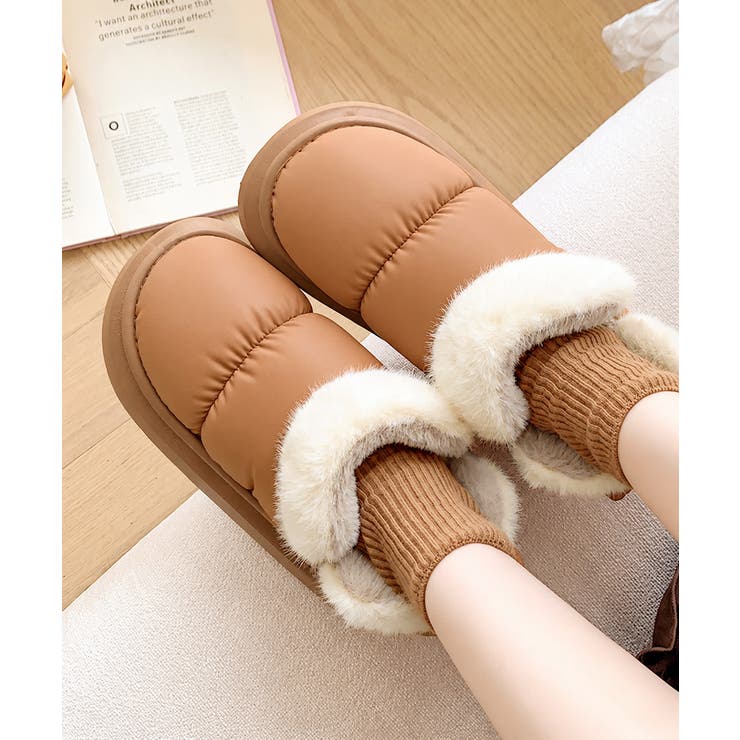 ファーブーツリボン厚底ショートブーツ防寒 | Miniministore | 詳細画像12 