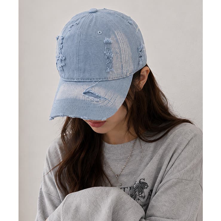 ヴィンテージデニムキャップ ダメージ加工 | Miniministore | 詳細画像10 