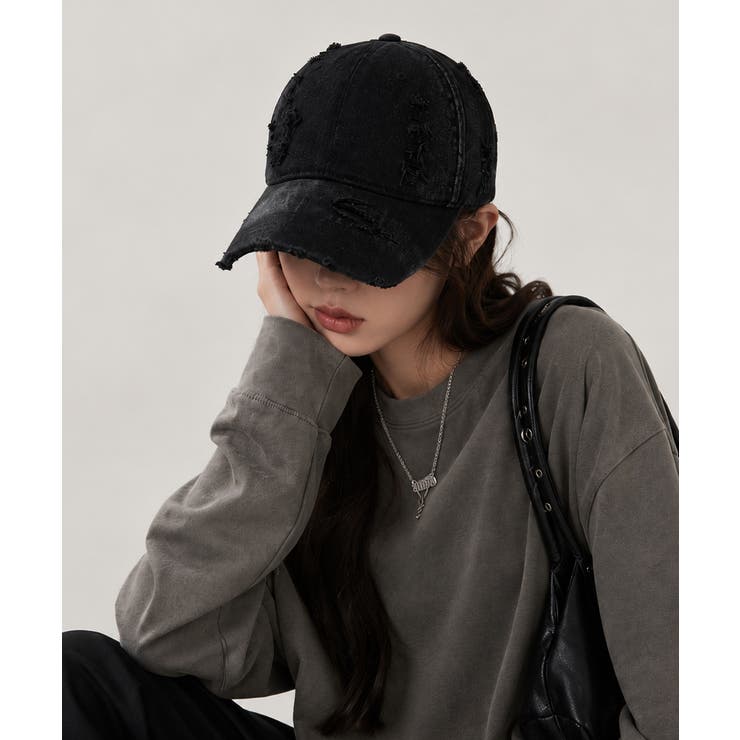 ヴィンテージデニムキャップ ダメージ加工 | Miniministore | 詳細画像5 