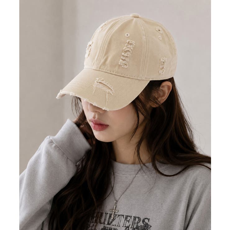 ヴィンテージデニムキャップ ダメージ加工 | Miniministore | 詳細画像6 