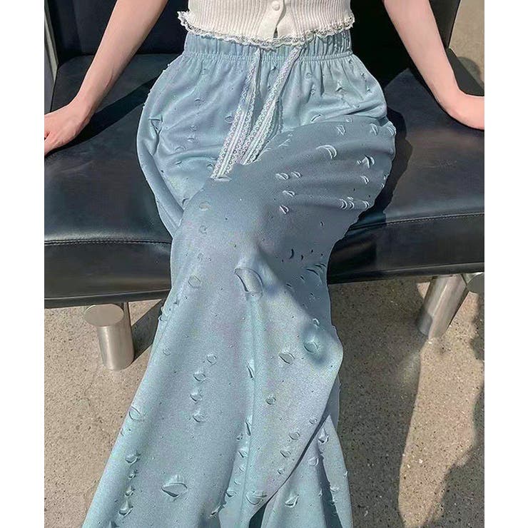 キラキラビジューワイドパンツダメージ加工 | Miniministore | 詳細画像8 