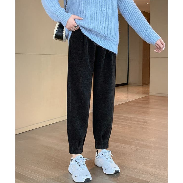 裏起毛コーデュロイテーパードパンツ9分丈 | Miniministore | 詳細画像2 