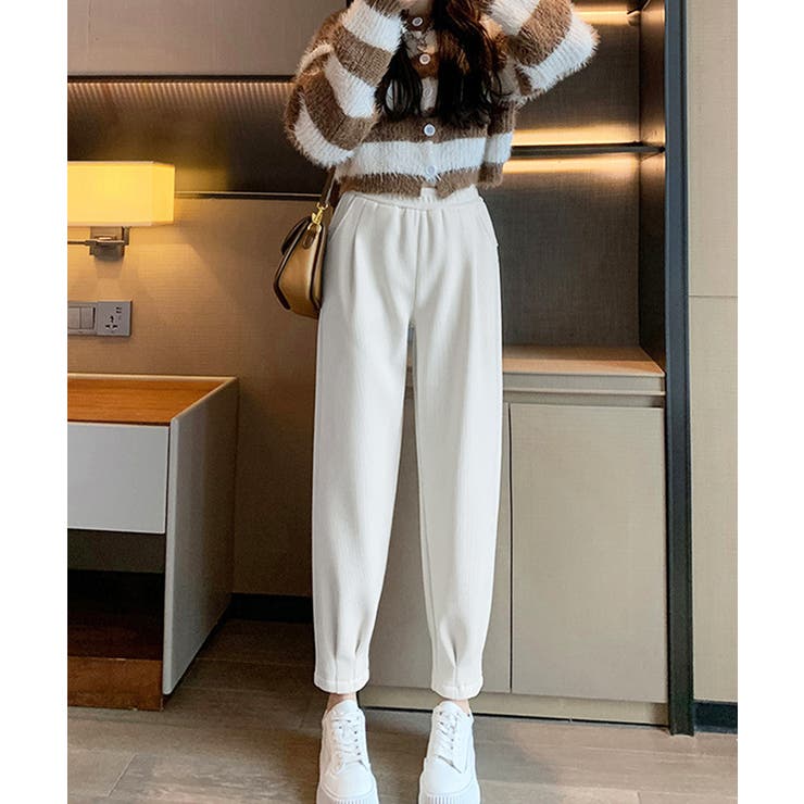 裏起毛コーデュロイテーパードパンツ9分丈 | Miniministore | 詳細画像4 