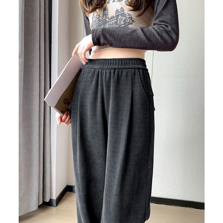 裏起毛コーデュロイテーパードパンツ9分丈 | Miniministore | 詳細画像8 