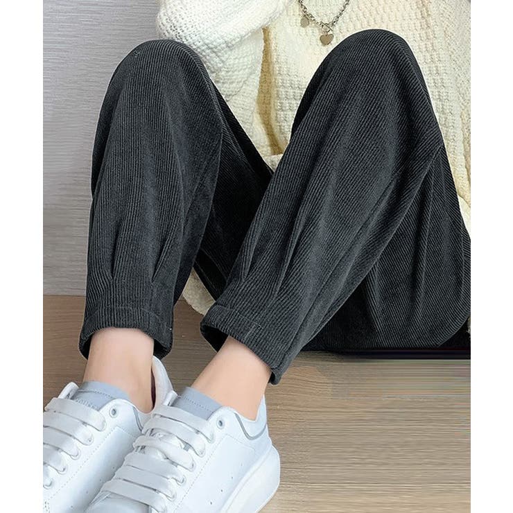 裏起毛コーデュロイテーパードパンツ9分丈 | Miniministore | 詳細画像9 