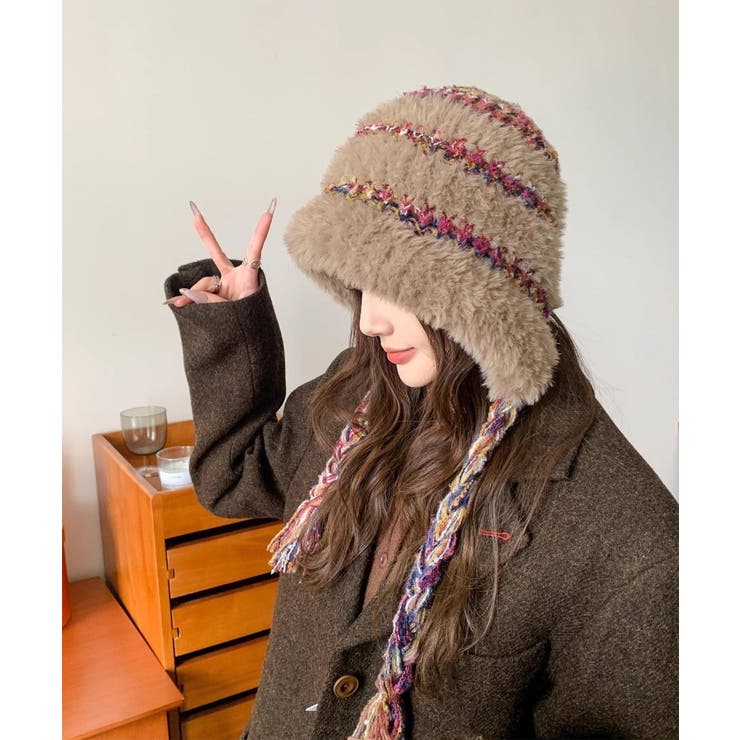 暖かいニット帽ファーキャップもこもこ帽子 | Miniministore | 詳細画像12 